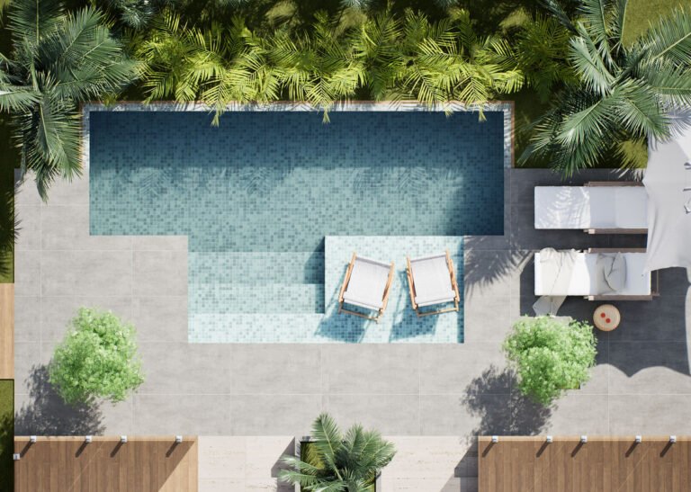 Piscina com Prainha (Deck Molhado) – Conforto, Estilo e Lazer para Toda a Família